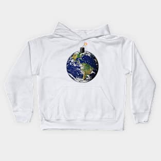 Sad Planet 04a. Kids Hoodie